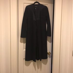Giorgio Armani black wool long coat